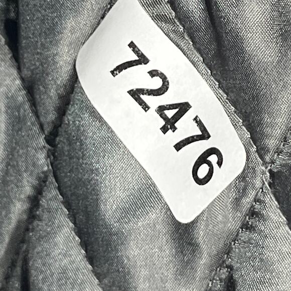 LANDS END Coat Womens M Quilted Softshell Trench Raincoat Argyle Lined Black - Picture 16 of 16